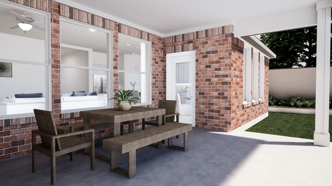 Representative exterior details of a home built from the Bryson by Tri Pointe Homes in LaPrelle, Haslet (Image 4).