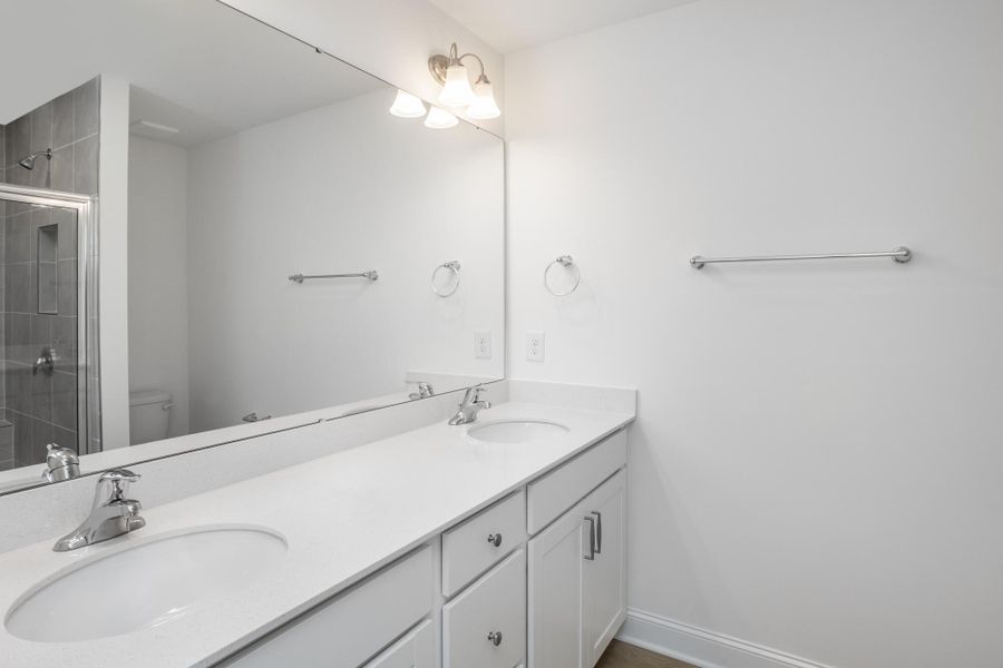 Furnished interior view inside a new home in Enclave at Traditions Townhomes, Wake Forest (Image 9).