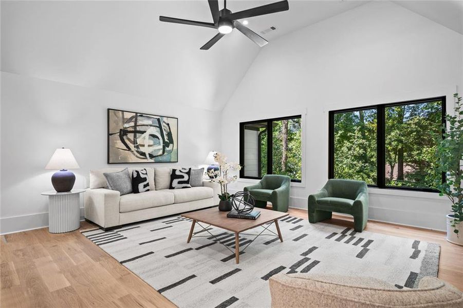 Furnished interior view inside a new home in , Atlanta (Image 65). Furnished interior view inside a new home in , Atlanta (Image 65).