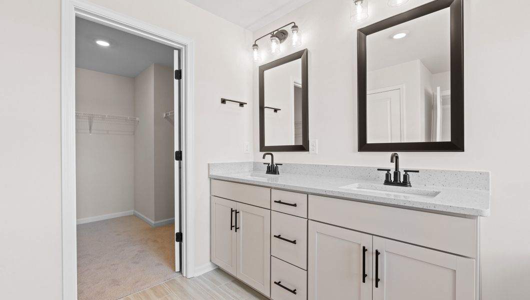 Furnished interior view inside a new home in Sunset Summits, Spartanburg (Image 14). Furnished interior view inside a new home in Sunset Summits, Spartanburg (Image 14).