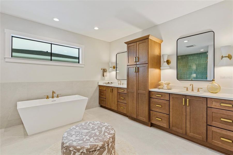 Furnished interior view inside a new home in , St. Petersburg (Image 42).