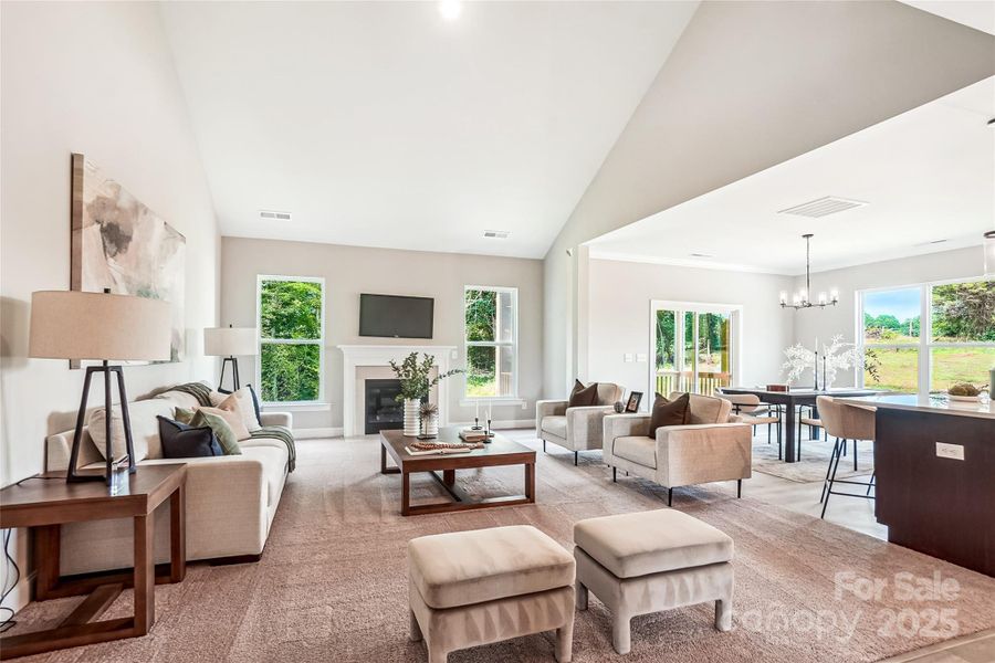 Furnished interior view inside a new home in Rolling Meadows, Mooresville (Image 11).