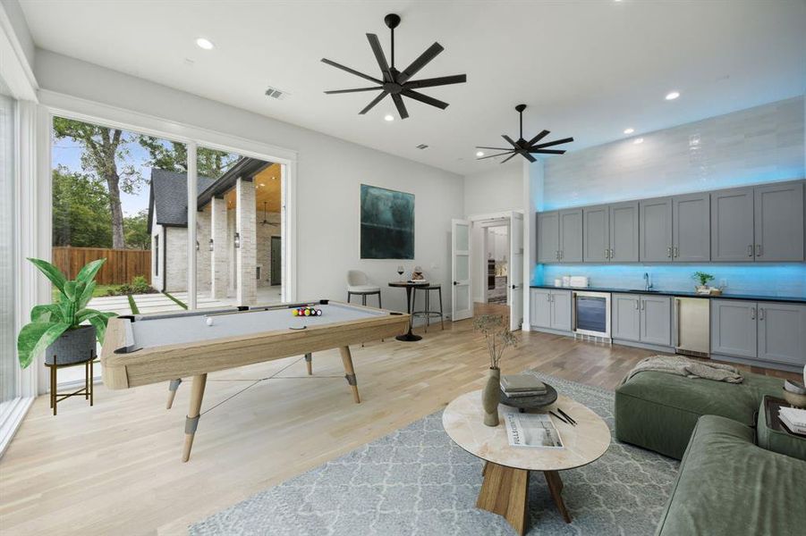 View this Virtual Staged Gameroom with many possibilities View this Virtual Staged Gameroom with many possibilities