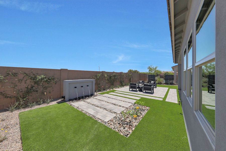 Representative exterior photo of a completed home built from the Garnet by Mattamy Homes in Landmarke, San Tan Valley, AZ (Image 25).