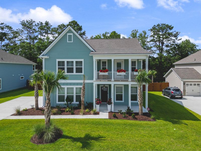 Front exterior of a new home in , Johns Island, SC, highlighting curb appeal (Image 25). Front exterior of a new home in , Johns Island, SC, highlighting curb appeal (Image 25).