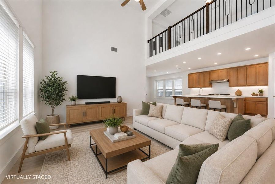 Living room - virtually staged Living room - virtually staged
