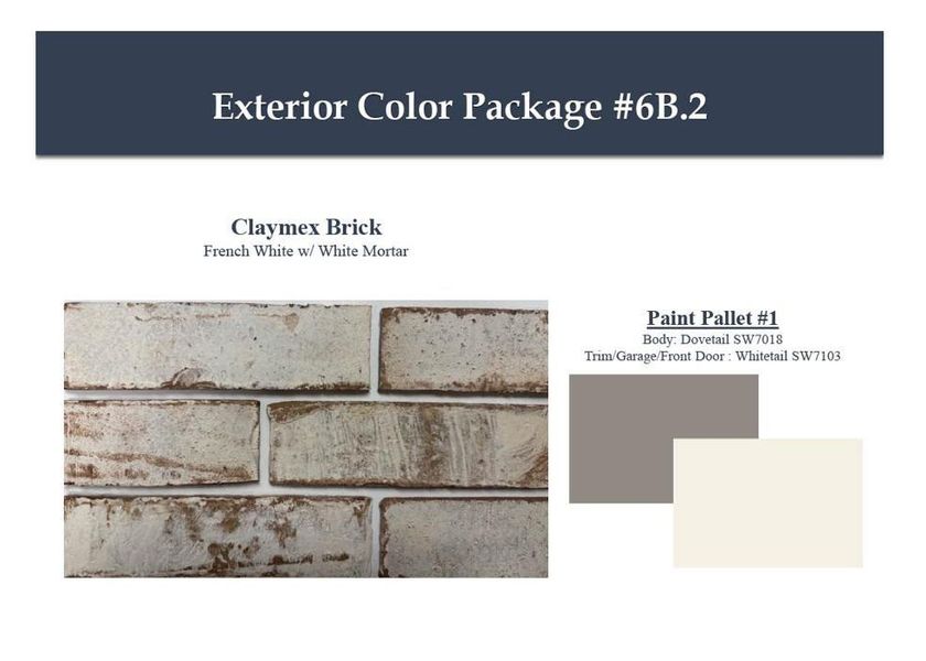Sample of building materials used in homes in Laurel Landing, Alvin (Image 5).