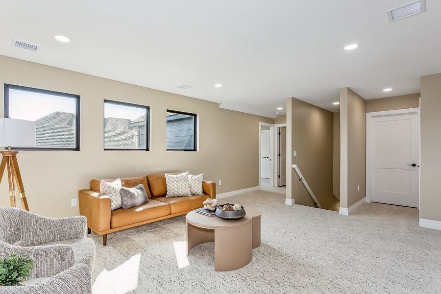 Furnished interior view inside a new home in The Courtyards at Jacobs Farm, Wichita (Image 17).