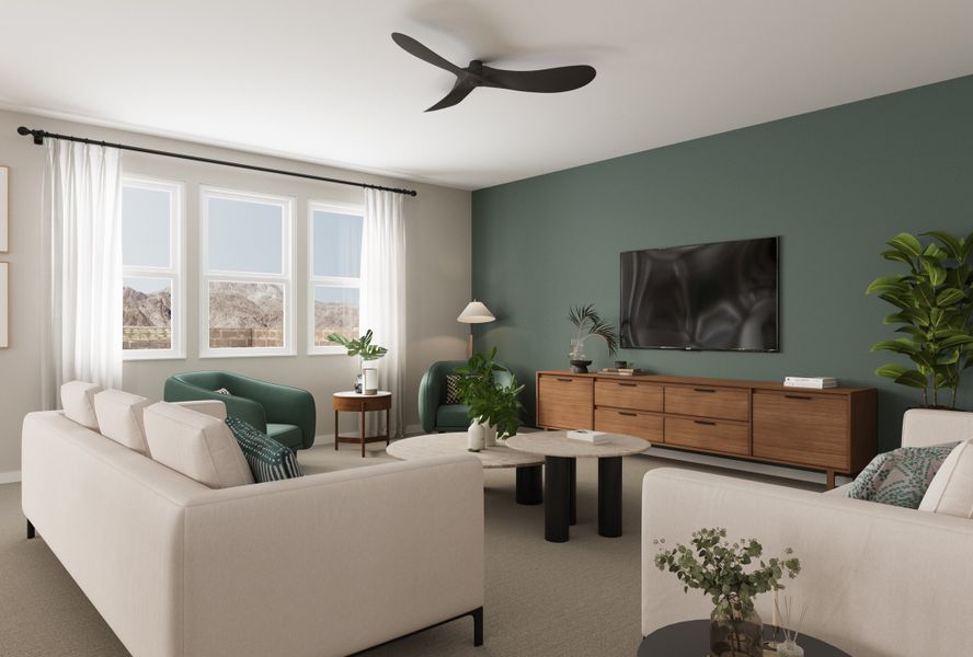 Furnished interior view inside a new home in Montana Vista - Summit: Summit, Buckeye (Image 17).