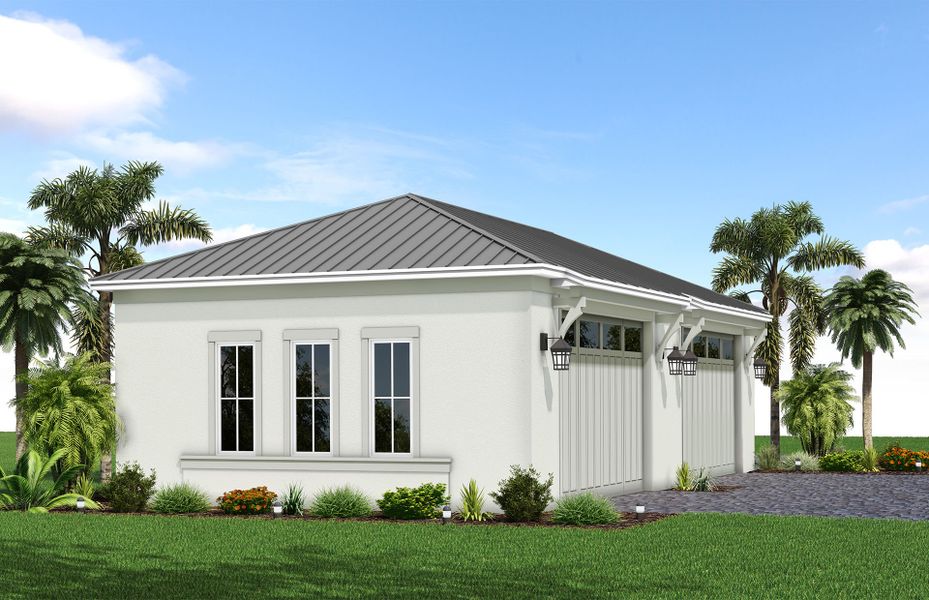Representative exterior photo of a completed home built from the Livingston Grande by DiVosta in Bridgewater, Jupiter, FL (Image 23).
