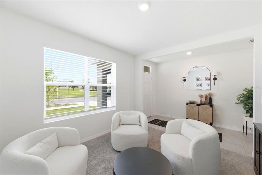 Furnished interior view inside a new home in Epperson, Wesley Chapel (Image 33). Furnished interior view inside a new home in Epperson, Wesley Chapel (Image 33).