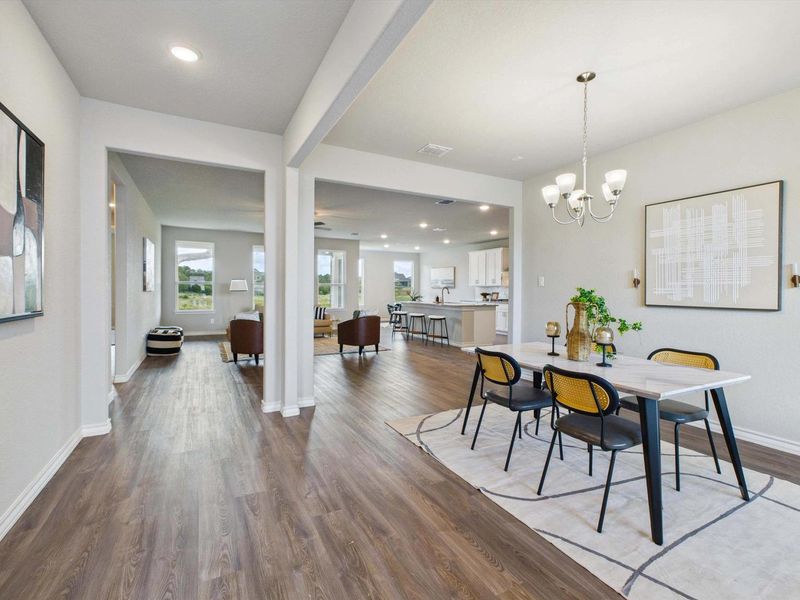 Representative furnished interior of a home built from the The Foster E by Davidson Homes LLC in Potranco Oaks, Castroville (Image 7). Representative furnished interior of a home built from the The Foster E by Davidson Homes LLC in Potranco Oaks, Castroville (Image 7).