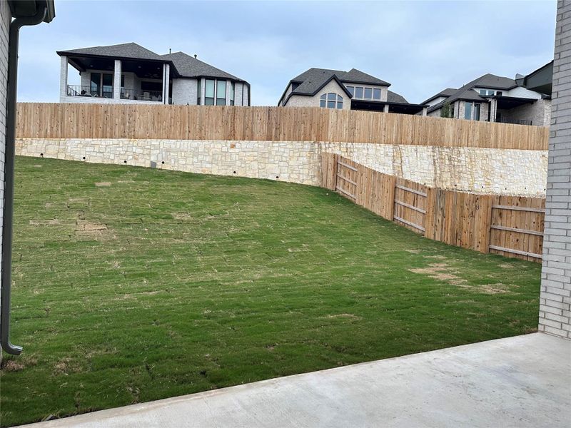 Private Backyard of Home