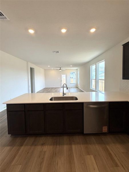 Furnished interior view inside a new home in River Bluff, Leander (Image 8). Furnished interior view inside a new home in River Bluff, Leander (Image 8).