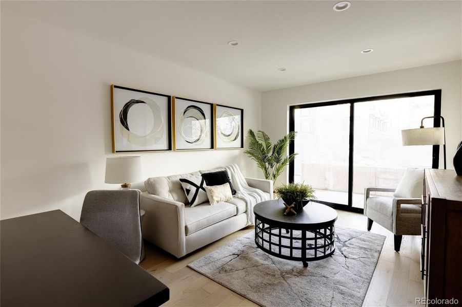 Furnished interior view inside a new home in , Denver (Image 17). Furnished interior view inside a new home in , Denver (Image 17).