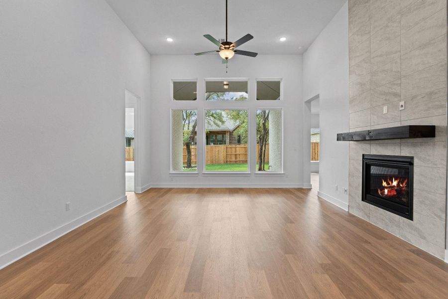Family Room with fireplace
