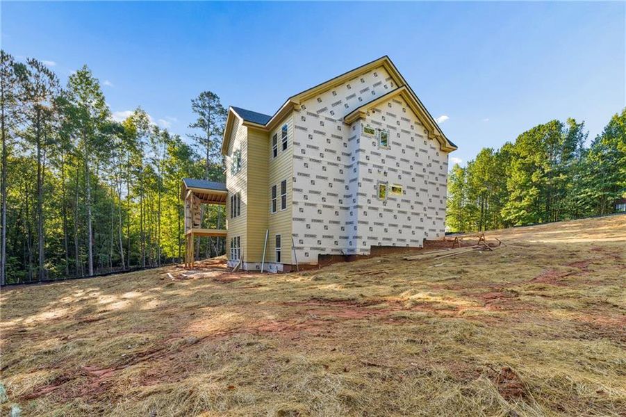 In-progress construction of a new home in , Hoschton, GA (Image 20).