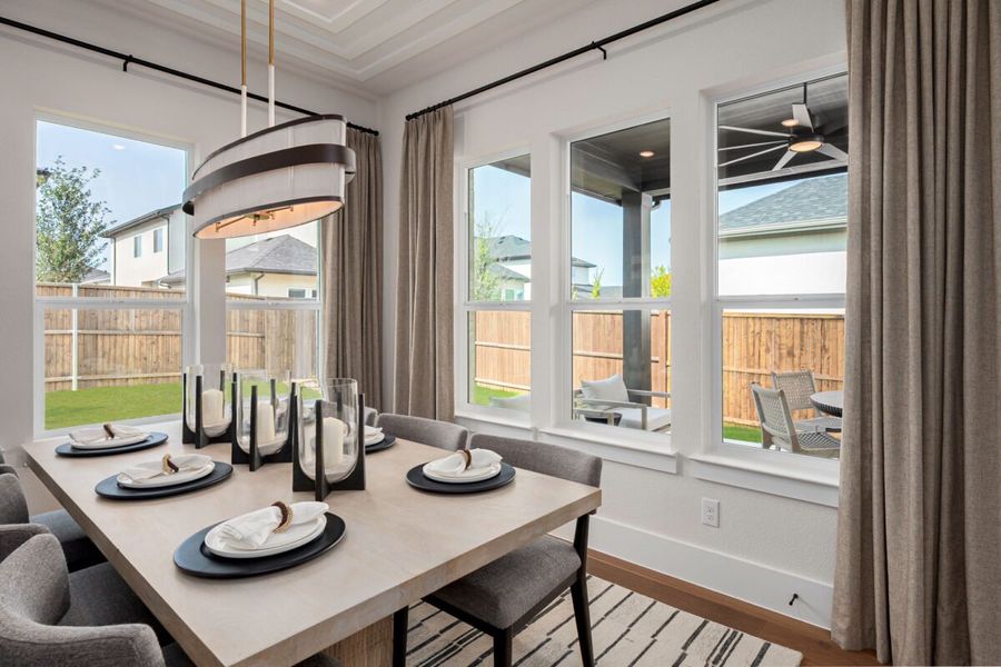 Representative furnished interior of a home built from the Manhattan by Landon Homes in Fields - Brookside, Frisco (Image 15). Representative furnished interior of a home built from the Manhattan by Landon Homes in Fields - Brookside, Frisco (Image 15).
