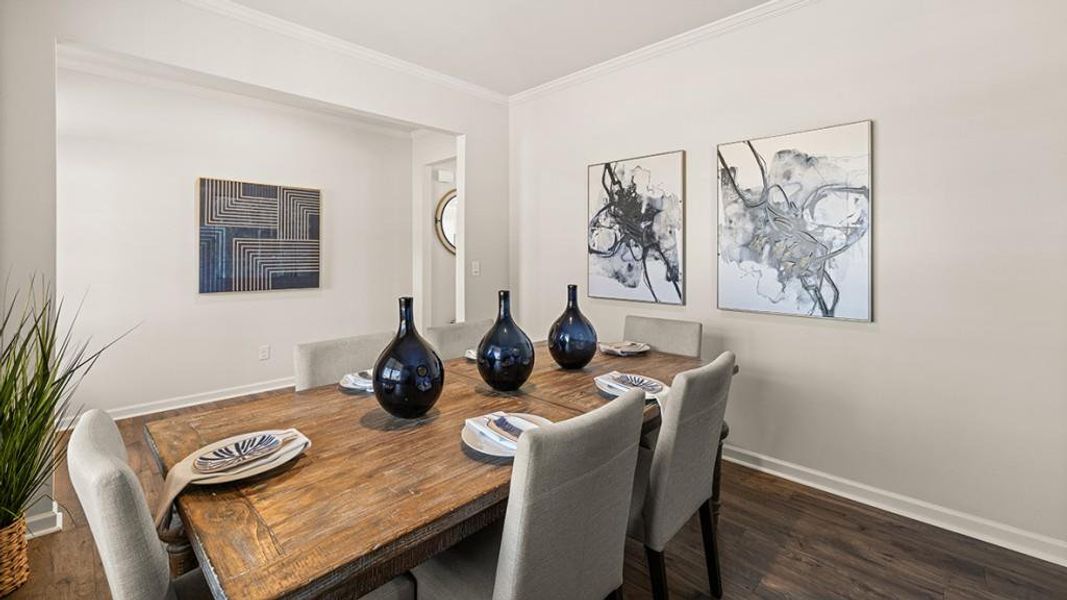 Furnished interior view inside a new home in Thompson Ridge, Dallas (Image 35).