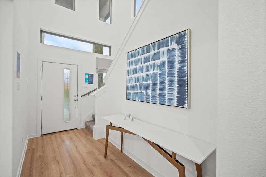 Entryway in the Oak home plan by Trophy Signature Homes – REPRESENTATIVE PHOTO