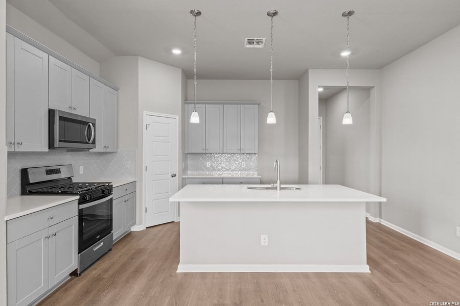 Furnished interior view inside a new home in Morgan Meadows, San Antonio (Image 4).