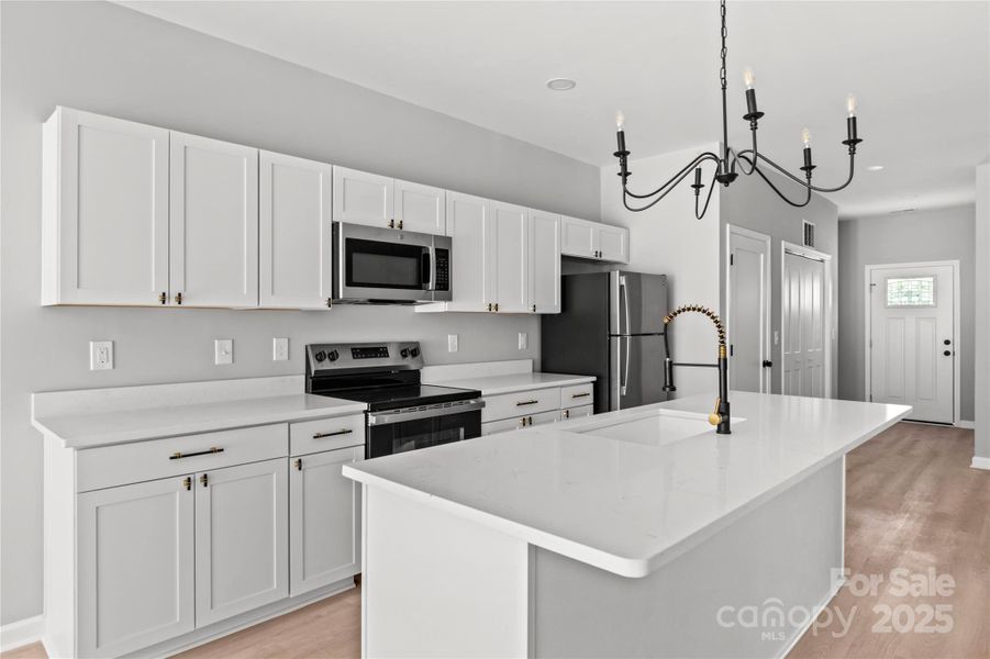 Furnished interior view inside a new home in , Winston-Salem (Image 4).