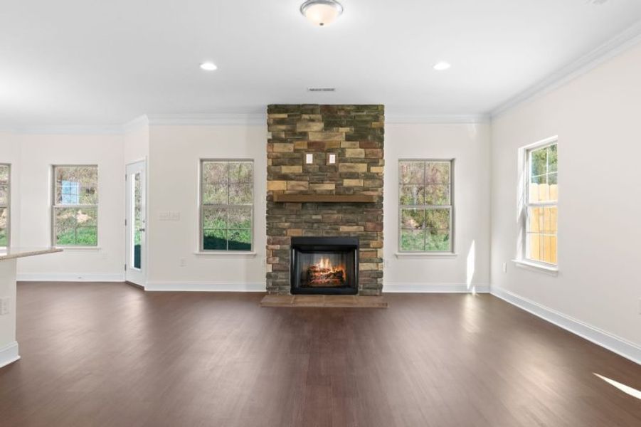 Spacious, unfurnished interior of a new home in Miller's Reserve, Winston-Salem (Image 22).
