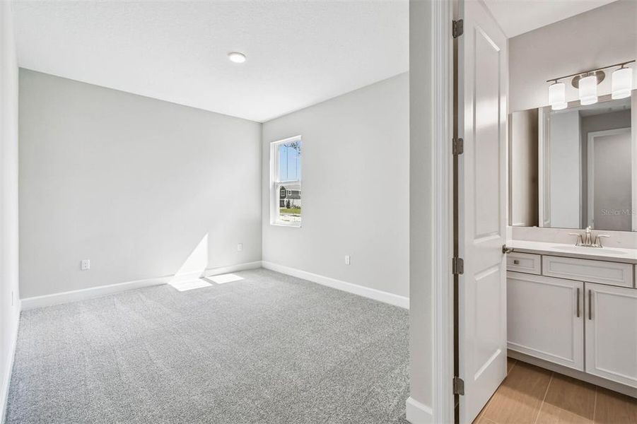 Spacious, unfurnished interior of a new home in Solace at Corner Lake, Orlando (Image 58).