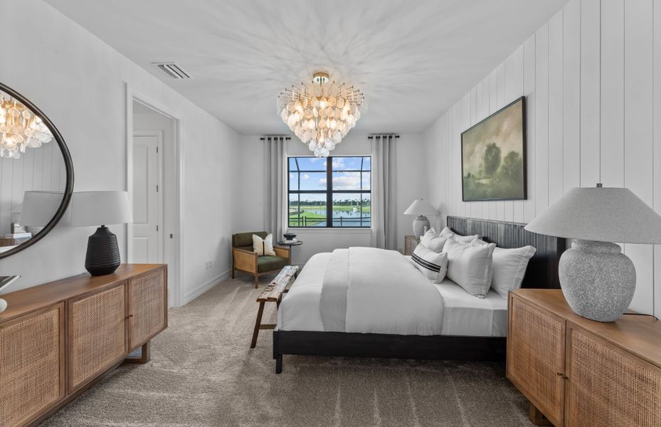 Representative furnished interior of a home built from the Bloomfield by Centex in The Strand at Cedar Grove, North Port (Image 37).
