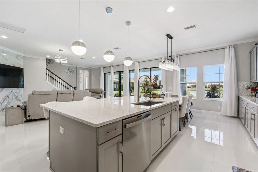 Furnished interior view inside a new home in Mirada, San Antonio (Image 11).