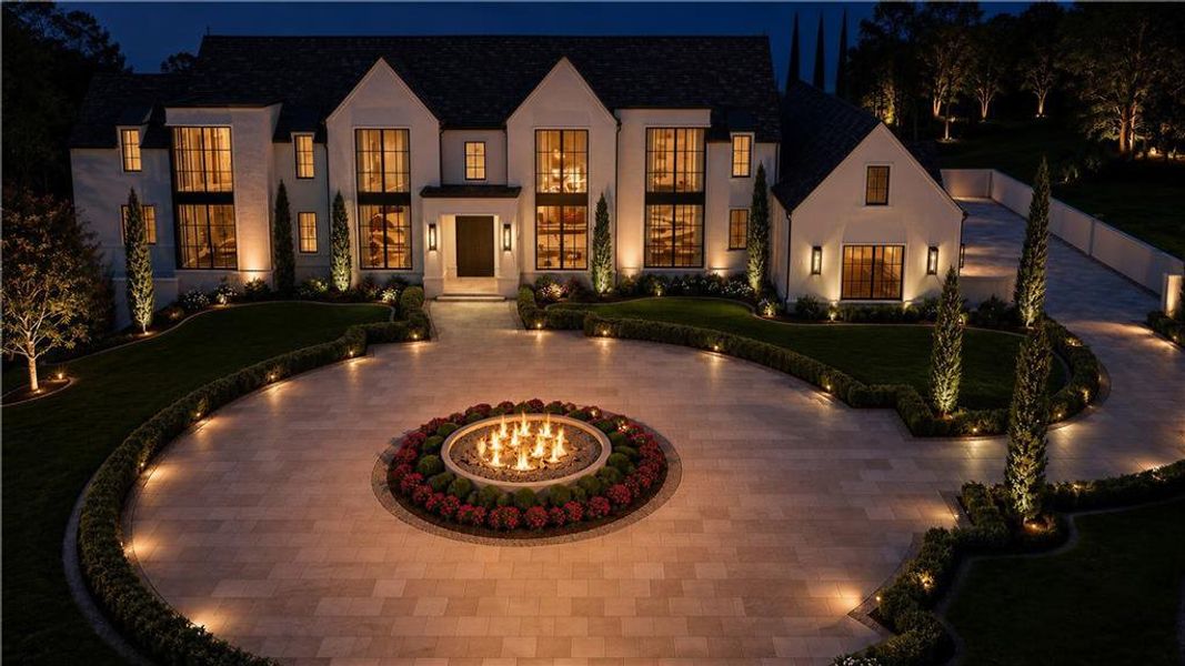 Front exterior of a new home in Manor Estates, Milton, GA, highlighting curb appeal (Image 10). Front exterior of a new home in Manor Estates, Milton, GA, highlighting curb appeal (Image 10).
