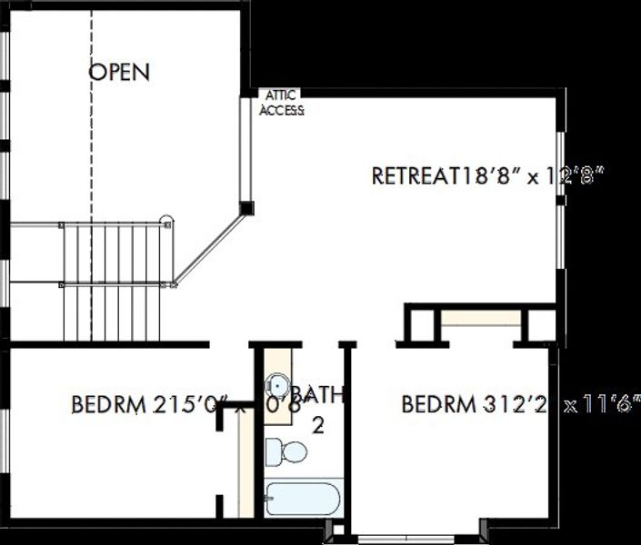 2D floor plan layout of this home in Landmark, Denton, TX (Image 3). 2D floor plan layout of this home in Landmark, Denton, TX (Image 3).