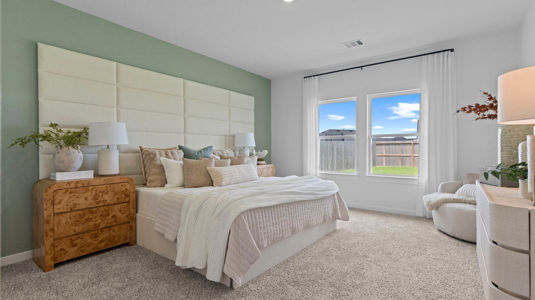 Furnished interior view inside a new home in Lakes at Westland Ranch, League City (Image 13).