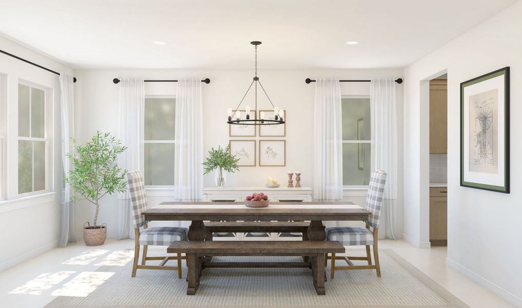 Dining room off the foyer