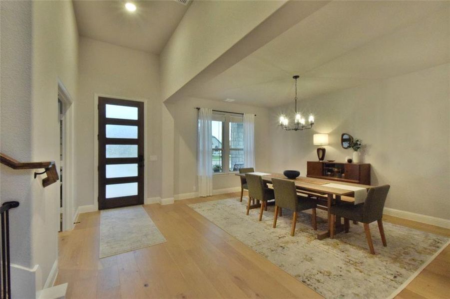 Furnished interior view inside a new home in Abe's Landing, Granbury (Image 23).