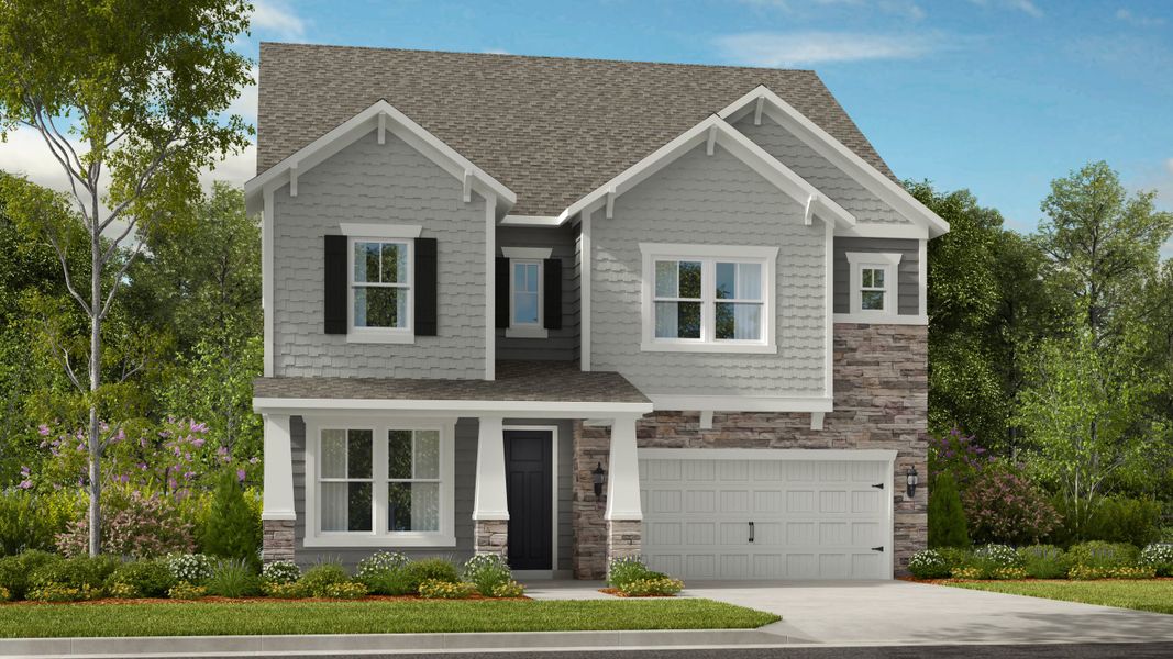 Representative exterior photo of a completed home built from the Somerset by Taylor Morrison in River Falls, Tega Cay, SC (Image 22).