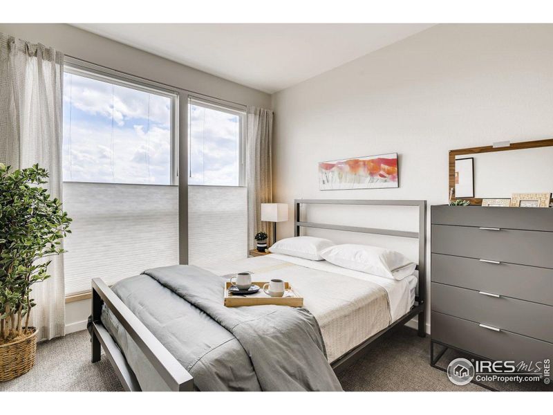 Secondary Bedroom. Photos are of the model home.