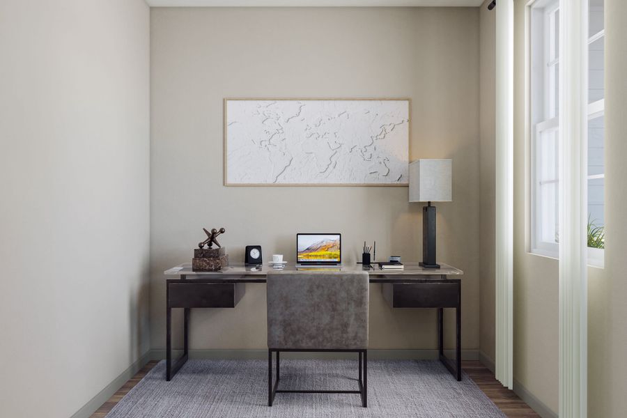 Representative furnished interior of a home built from the M by Tri Pointe Homes in Candelas Townhomes, Arvada (Image 27).
