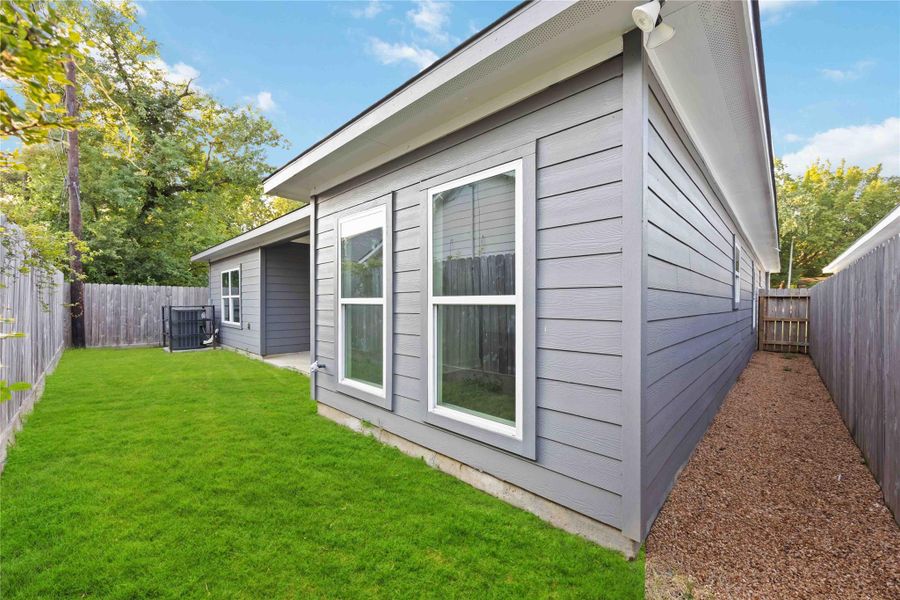 Exterior details and patio area of a home in , Houston (Image 3). Exterior details and patio area of a home in , Houston (Image 3).