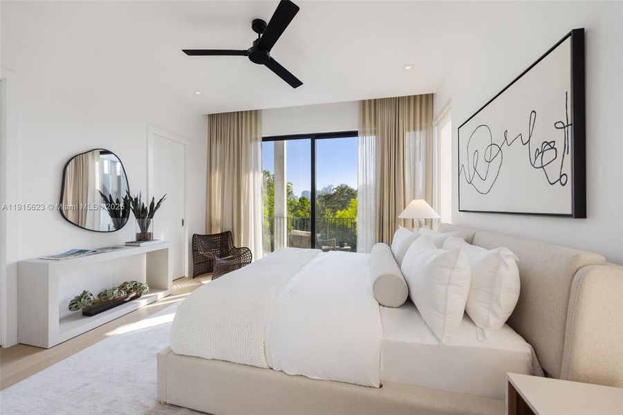 Furnished interior view inside a new home in , Miami (Image 29).