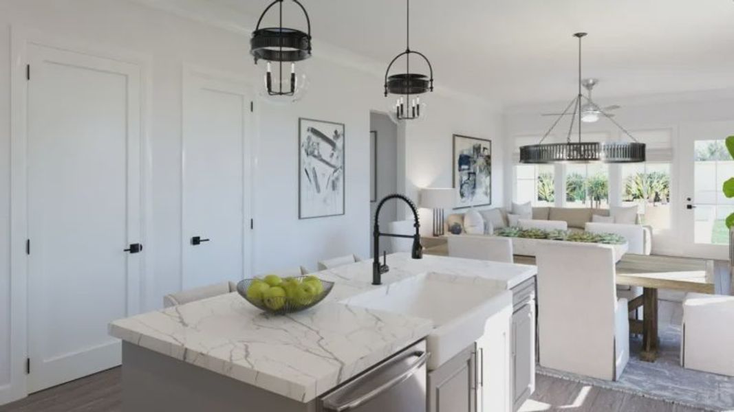 Furnished interior view inside a new home in Uptown Celina, Celina (Image 5).
