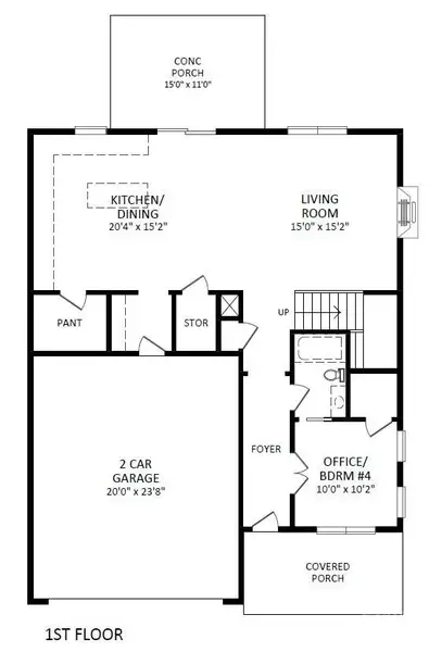 2D floor plan layout of this home in , Belmont, NC (Image 4).