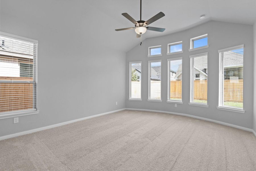 Spacious, unfurnished interior of a new home in Bridgeland 55', Cypress (Image 24).