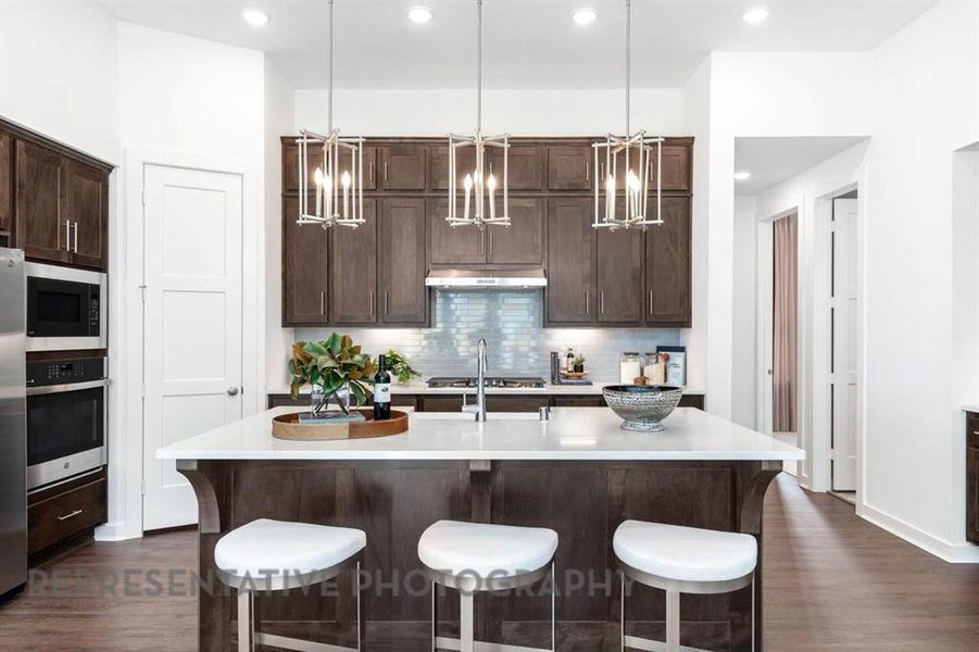 Furnished interior view inside a new home in Mosaic, Prosper (Image 11).