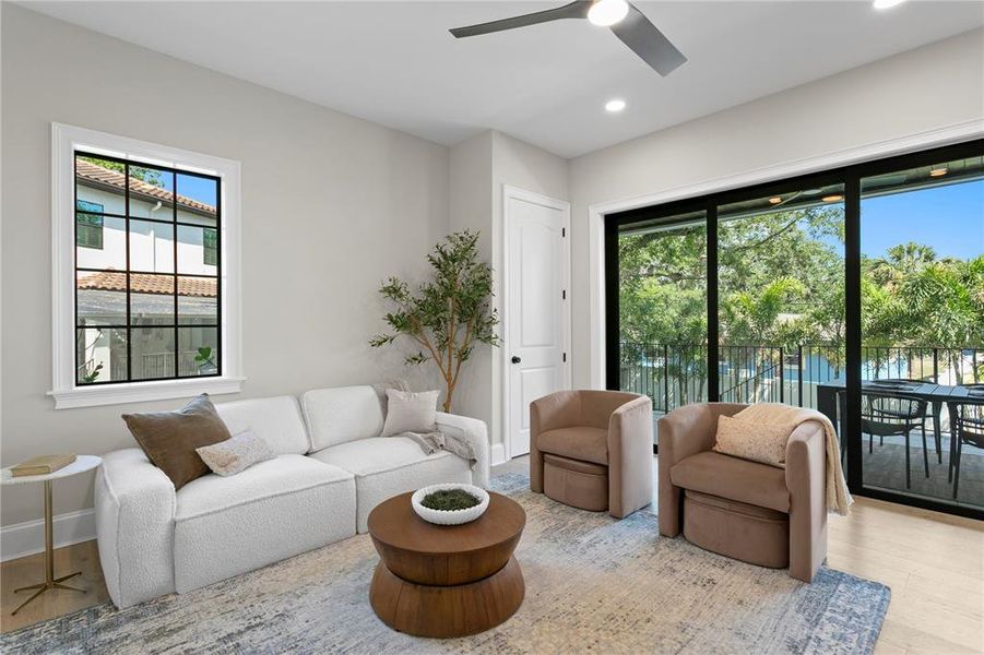 Furnished interior view inside a new home in , Tampa (Image 16).