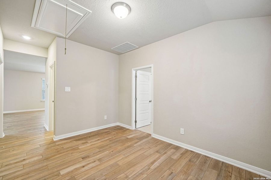 Spacious, unfurnished interior of a new home in Legendary Trails - Premier Series, Cibolo (Image 26). Spacious, unfurnished interior of a new home in Legendary Trails - Premier Series, Cibolo (Image 26).