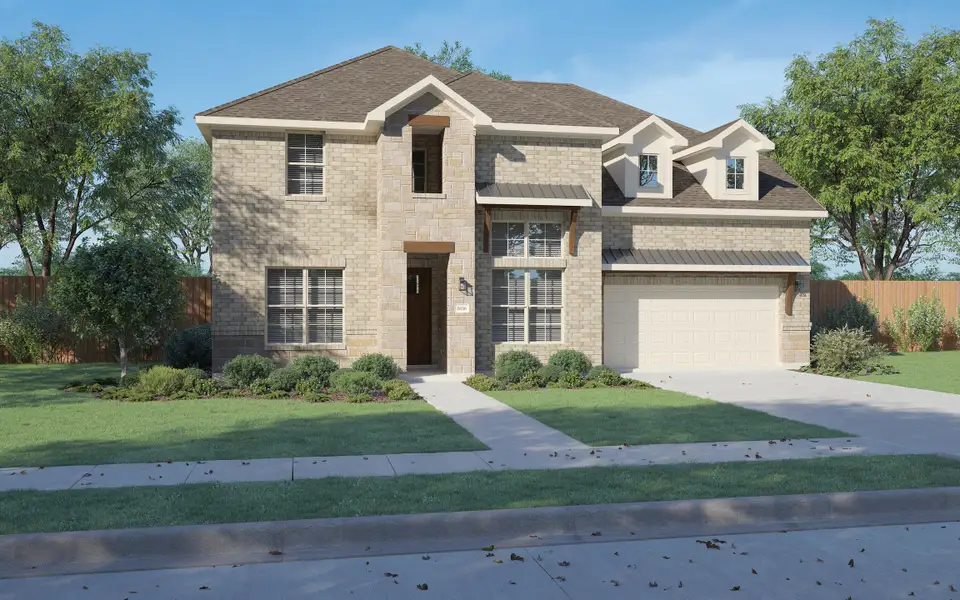 Representative exterior photo of a completed home built from the Olympic by Centre Living Homes in Haven Ranch, Waxahachie, TX (Image 3).