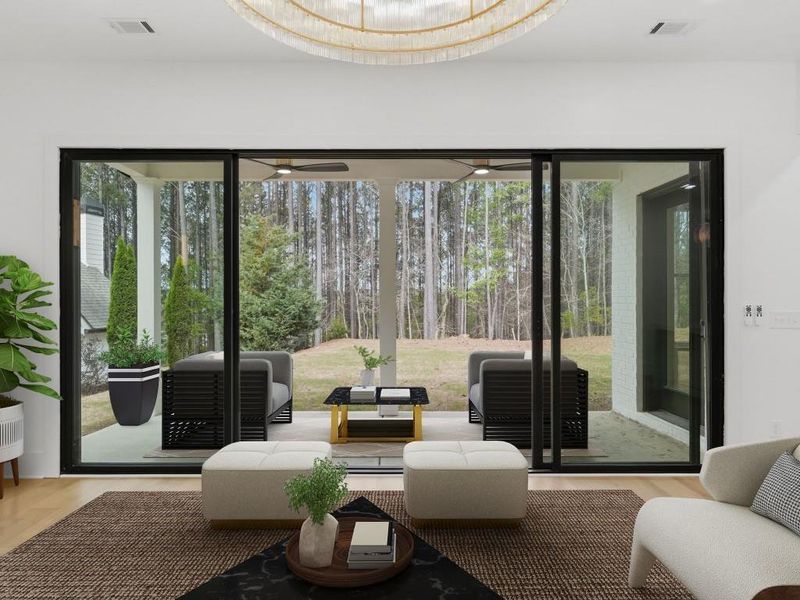 Furnished interior view inside a new home in , Canton (Image 21).
