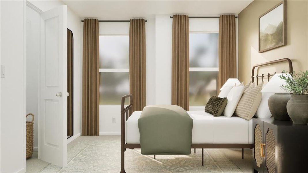 Furnished interior view inside a new home in Wellness Ridge, Clermont (Image 14). Furnished interior view inside a new home in Wellness Ridge, Clermont (Image 14).