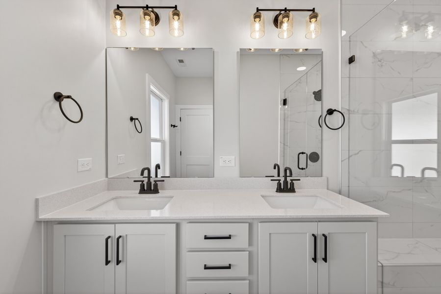 Representative furnished interior of a home built from the Atlas Interior Unit by Baker Residential in Atwater Station - Midtown Collection, Fuquay Varina (Image 15).